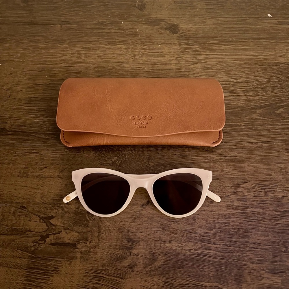 Claire V x Garrett Leight Collab in Ivorie (Brand New)
